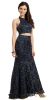 Main image of Lace Halterneck Mermaid Evening Gown